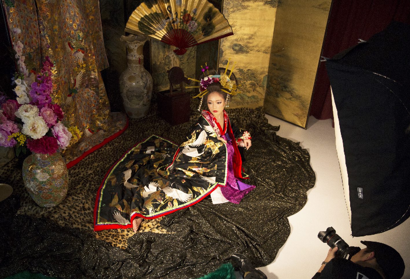 Oiran Experience At Professional Photo Studio 本格的なスタジオで花魁体験 Hiragana Times