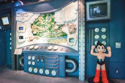 Astro Boy display at the Osamu Tezuka Manga Museum